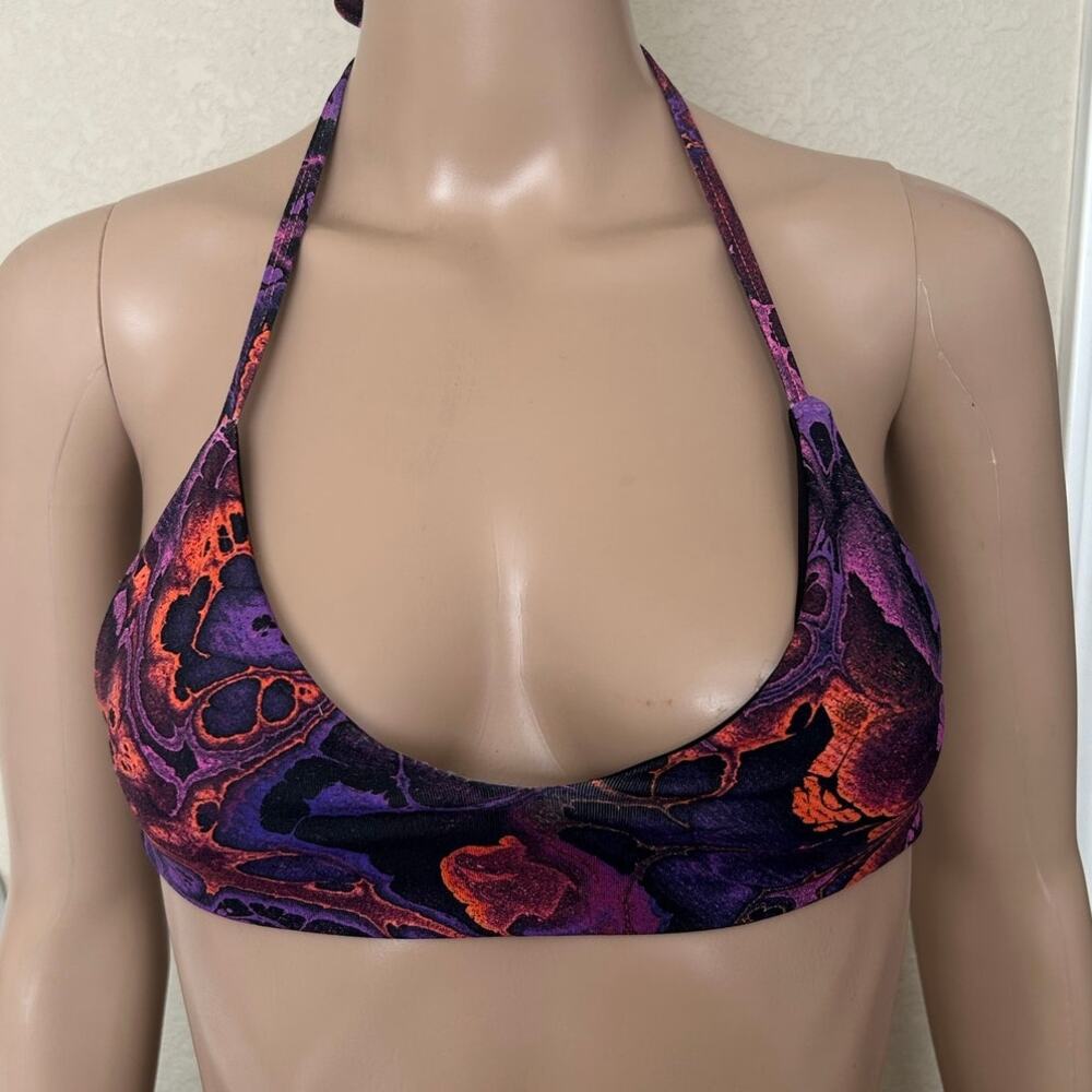 Freedom Rave Wear Radiance Long Sleeve Top & Two Triangle Bikini Tops Set Rave - Picture 9 of 11